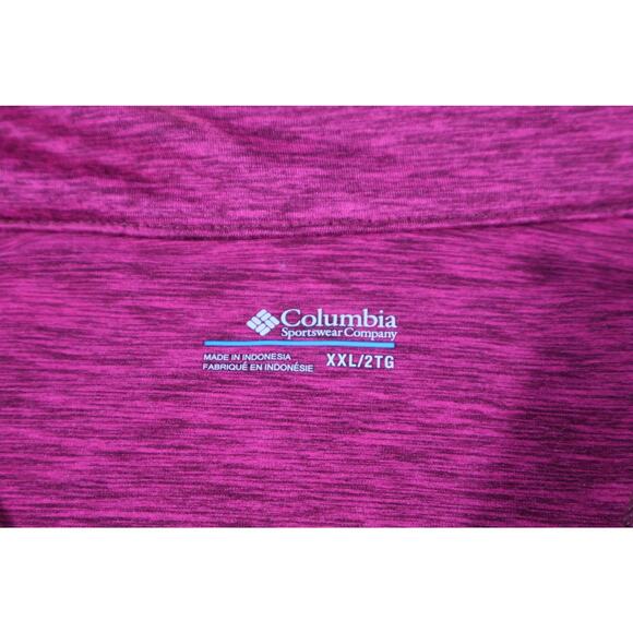 Columbia Jacket Womens 2XL Pink Full Zip Lightweight Outdoor Activewear Pullover - Picture 4 of 7